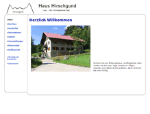Tablet Screenshot of hirschgund.de